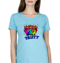 Load image into Gallery viewer, Trippy T-Shirt for Women-Light Blue-Ektarfa.online
