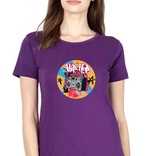 Load image into Gallery viewer, Hip Hop T-Shirt for Women-Purple-Ektarfa.online
