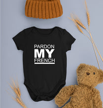 Load image into Gallery viewer, Pardon My French Kids Romper For Baby Boy/Girl-0-5 Months(18 Inches)-Black-Ektarfa.online
