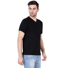 Load image into Gallery viewer, Ektarfa Garments Men Plain T-Shirts &amp; Hoodies Plain Black V Neck T-Shirt
