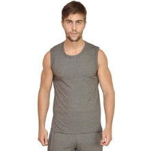 Load image into Gallery viewer, Ektarfa Garments Men Plain T-Shirts &amp; Hoodies Plain Charcoal Sleeveless T-Shirt

