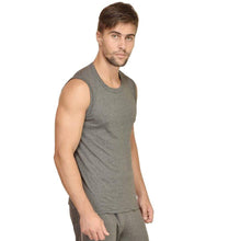 Load image into Gallery viewer, Ektarfa Garments Men Plain T-Shirts &amp; Hoodies Plain Charcoal Sleeveless T-Shirt
