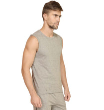 Load image into Gallery viewer, Ektarfa Garments Men Plain T-Shirts &amp; Hoodies Plain Grey Melange Sleeveless T-Shirt
