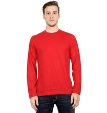 Load image into Gallery viewer, Ektarfa Garments Men Plain T-Shirts &amp; Hoodies Plain Red Full Sleeves T-Shirt
