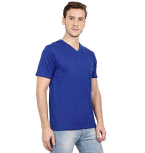 Load image into Gallery viewer, Ektarfa Garments Men Plain T-Shirts &amp; Hoodies Plain Royal Blue V Neck T-Shirt

