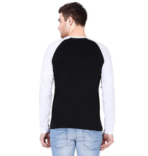 Load image into Gallery viewer, Ektarfa Garments Men Plain T-Shirts &amp; Hoodies Plain White-Black Raglan Full Sleeves T-Shirt
