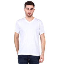 Load image into Gallery viewer, Ektarfa Garments Men Plain T-Shirts &amp; Hoodies Plain White V Neck T-Shirt
