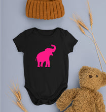 Load image into Gallery viewer, Pink Elephant Kids Romper For Baby Boy/Girl-0-5 Months(18 Inches)-Black-Ektarfa.online
